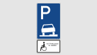 Verkehrsschild 315 und 1044-11