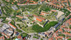 Luftaufnahme des Petersberg in Erfurt