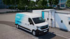 Der Renault Master beim tanken