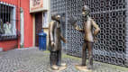 Tünnes und Schäl am Alten Markt in Köln