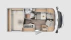 Der Grundriss des Wohnmobils Carado