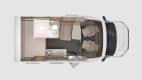 Der Grundriss des Wohnmobils Knaus Tourer