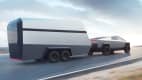 Tesla Cybertruck mit Anhänger