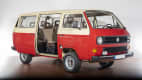 roter VW T3 stehend