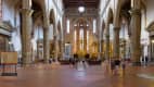 Innenansicht der Basilica Santa Croce in Florenz