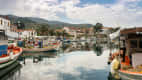 der Hafen von Skala Polichnitos