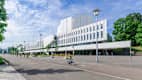 Außenansicht des Finlandia Talo in Helsinki