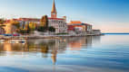 Die Stadt Porec in Istrien