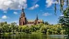 Blick auf die Marienkirche in Stralsund