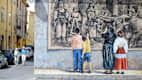 Mural an einer Wand in Fonni