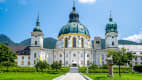 Blick auf das Kloster Ettal