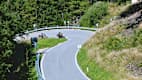Motrroadfahrer auf dem Predilpass in Slowenien
