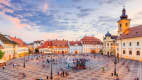 Platz in Sibiu un Rumänien