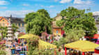Stadtteil Christiania in Kopenhagen, Dänemark