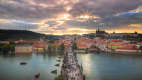 Blick auf den Stadtteil Hradschin in Prag