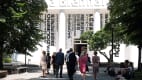 Besucher auf der Architektur Biennale "La Biennale di Venezia"