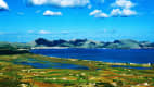 Blick über die Landschaft von SAlbufereta Natural Reserve. Pollensa auf Mallorca