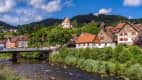 Weisenbach und der Fluss Murg im Murgtal imSchwarzwald,
