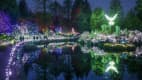 Weihnachtensbeleuchtung in Vancouver im Botanischen Garten