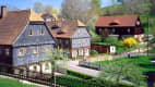 Umgebindehäuser in Waltersdorf