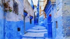 Chefchaouen die blau-weiß gekalkte Stadt im Norden Marokkos