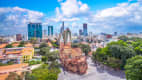 Blick auf Saigon in Vietnam