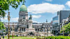 Blick auf das historische Gebäude des  Argentinischer Nationalkongress in Buenos Aires