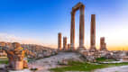 Der Herkulestempel in der Zitadelle in Amman in Jordanien