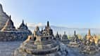 Der Borobudur Temple auf Java, Indonesien