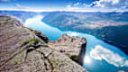 Spektakuläre Aussichtsplattform am Preikestolen in Ryfylke