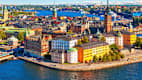 Blick auf Stockholms Altstadt Gamla Stan