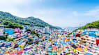 Das Gamcheon Culure Village in Busun in Südkorea ist bekannt für seine bunten Häuschen