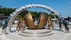 Denkmal am dritten Tunnel in der DMZ zwischen Nord- und Südkorea als Symbol der Vereinigung und des Friedens
