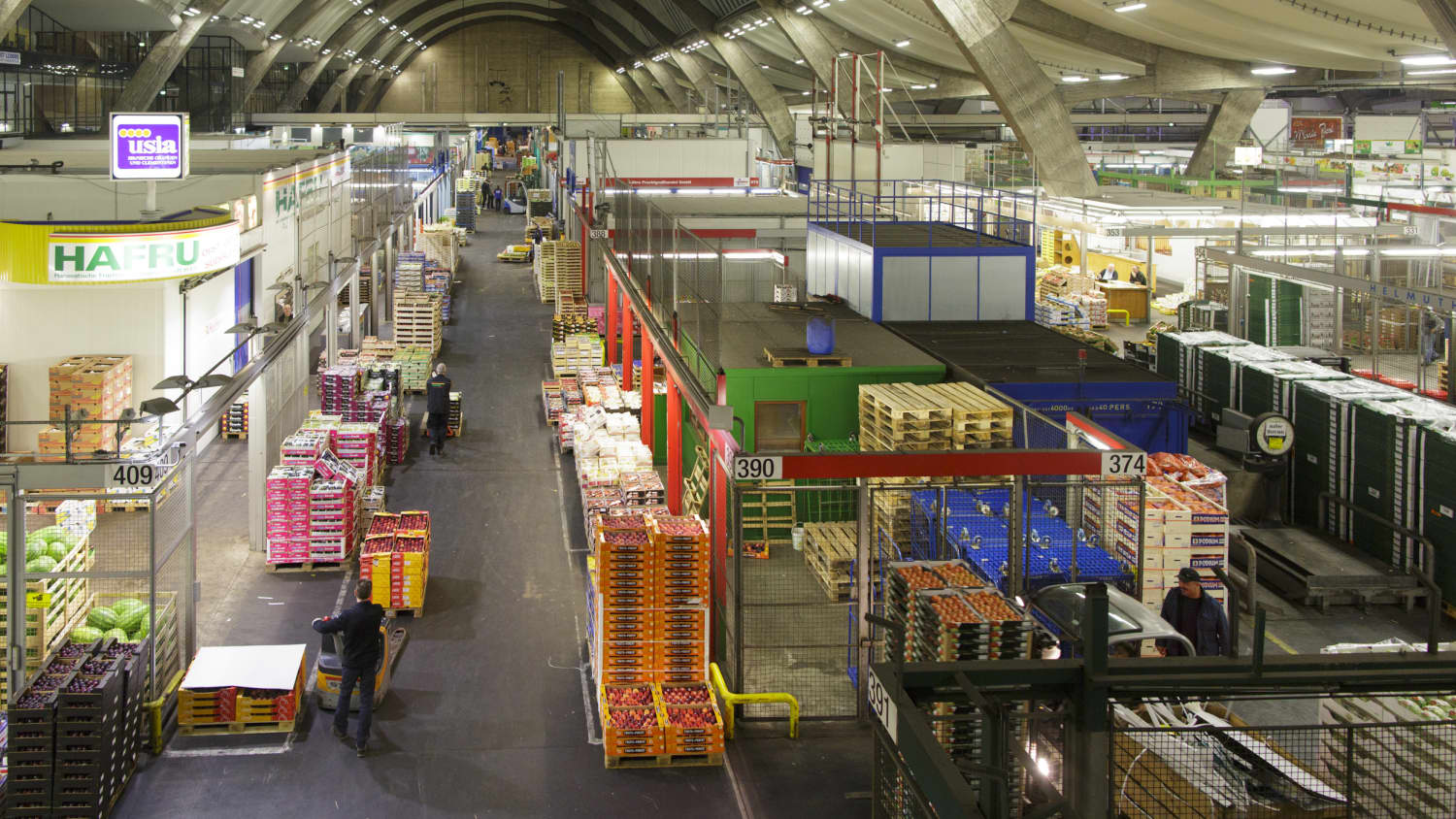 Innenansicht vom Hamburger Großmarkt