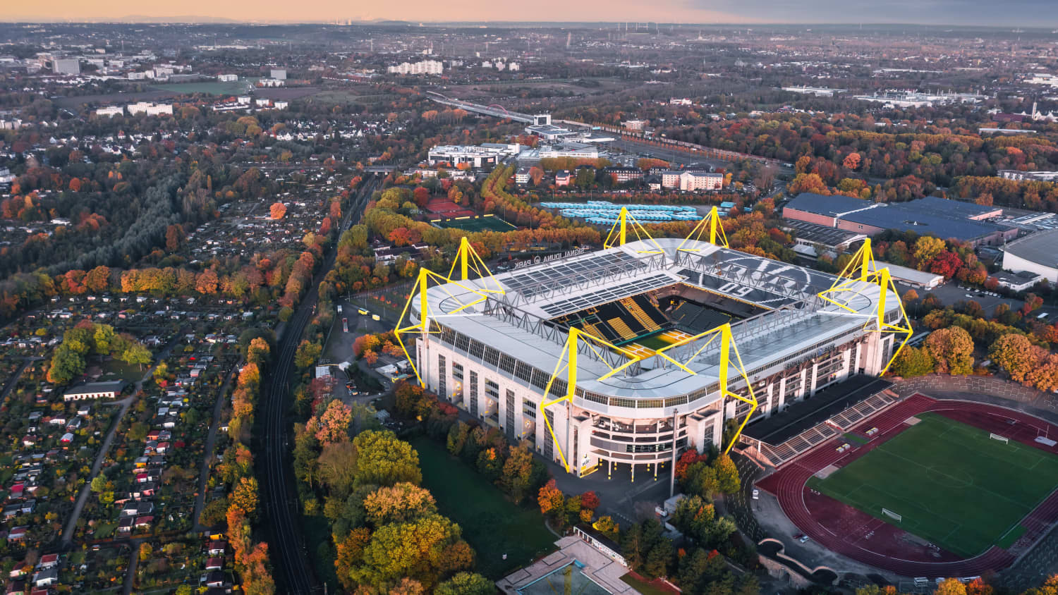 Das Stadion in Dortmund.