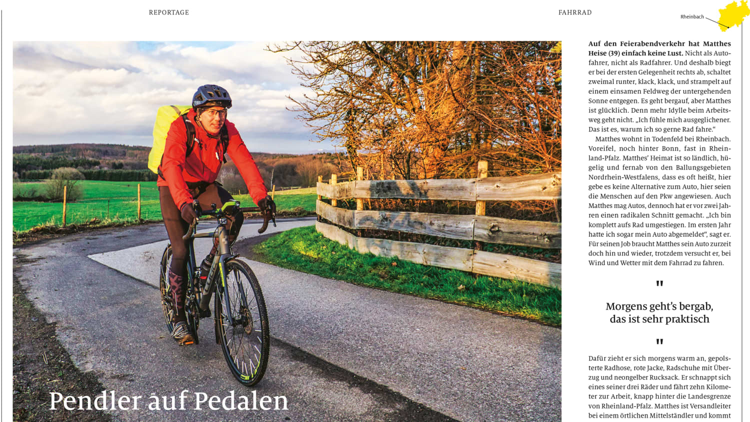 Die Titelgeschichte des NRW-Regionalmagazins der Sommer-Motorwelt