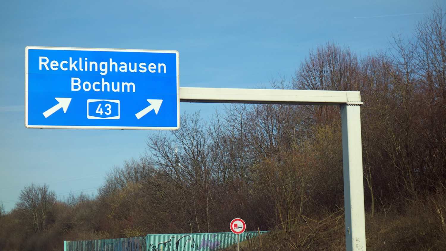 Die A43 wird gesperrt: Die Sperrung betrifft den Abschnitt zwischen Bochum und Recklinghausen.