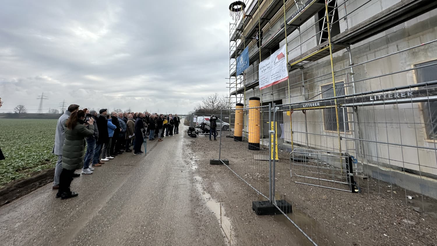Richtfest am neuen Schulungsgebäude des ADAC Nordbaden in Heidelberg. Die ADAC Fahrsicherheitsanlage in Heidelberg wird modernisiert. Insgesamt investiert der Club rund sieben Millionen Euro.