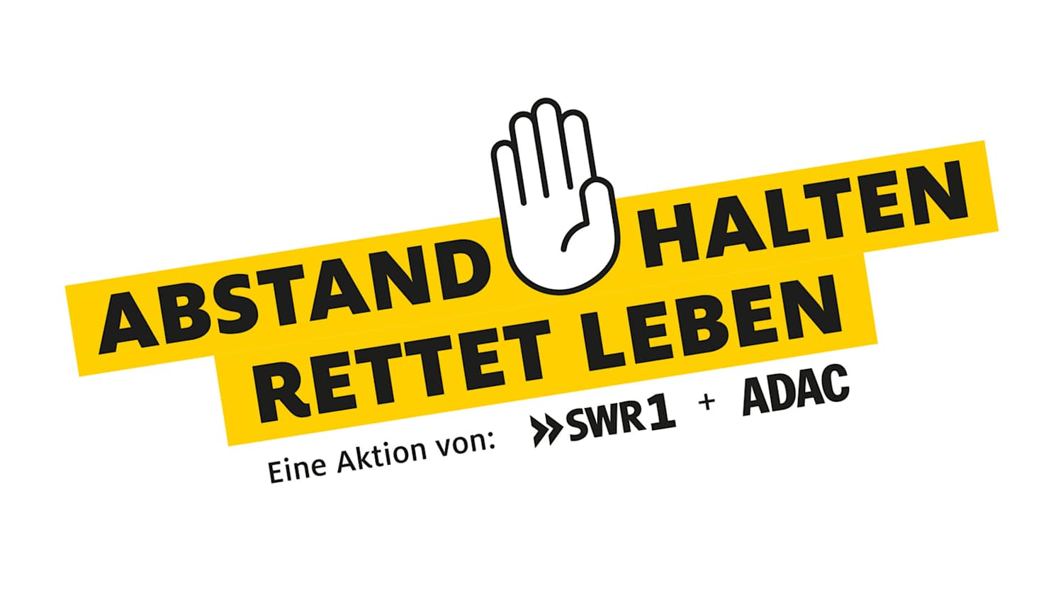 Logo der Aktion "Abstand halten rettet Leben"