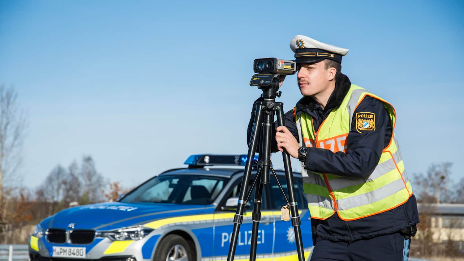 Lasermessung Bayerische Polizei