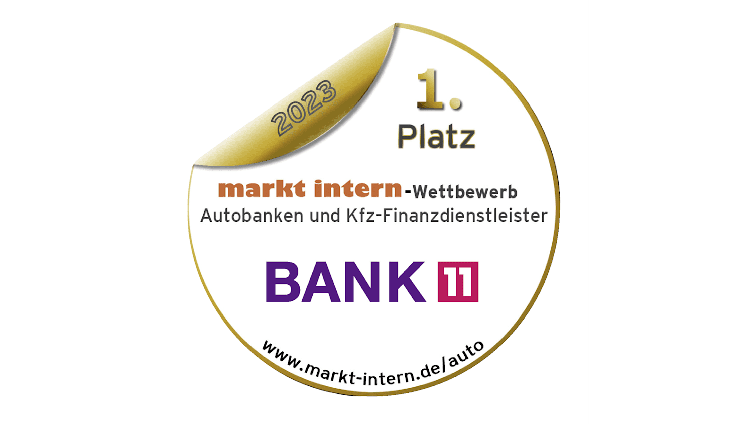 Testsiegel Bank11 Beste Autobank 2023
