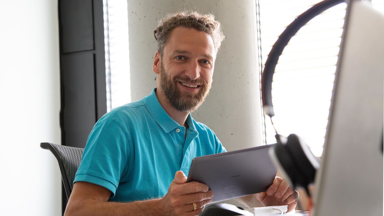 Alexander Berger bei der Arbeit