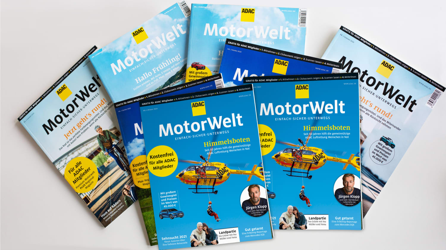 ADAC Motorwelt gestapelt