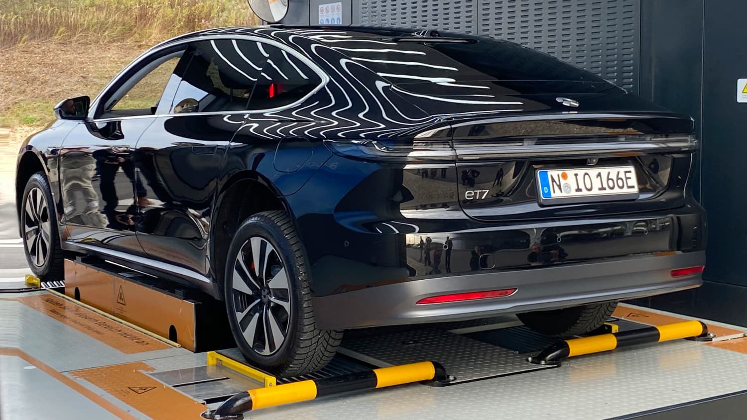 Der Nio Et7 beim Batteriewechsel