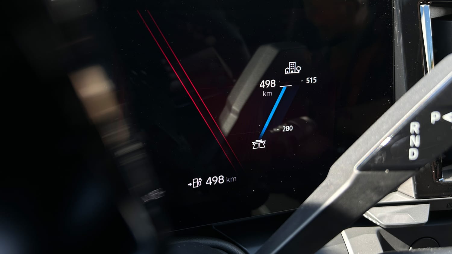 Reichweitenanzeige im Renault Scenic E-Tech Electric