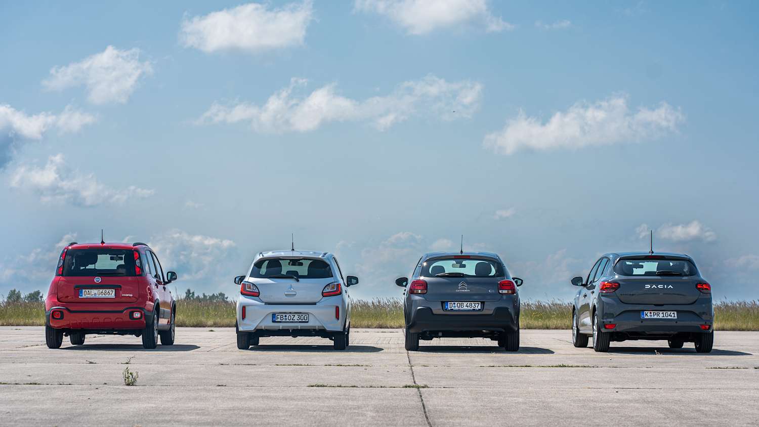 Vergleichstest Autos von hinten