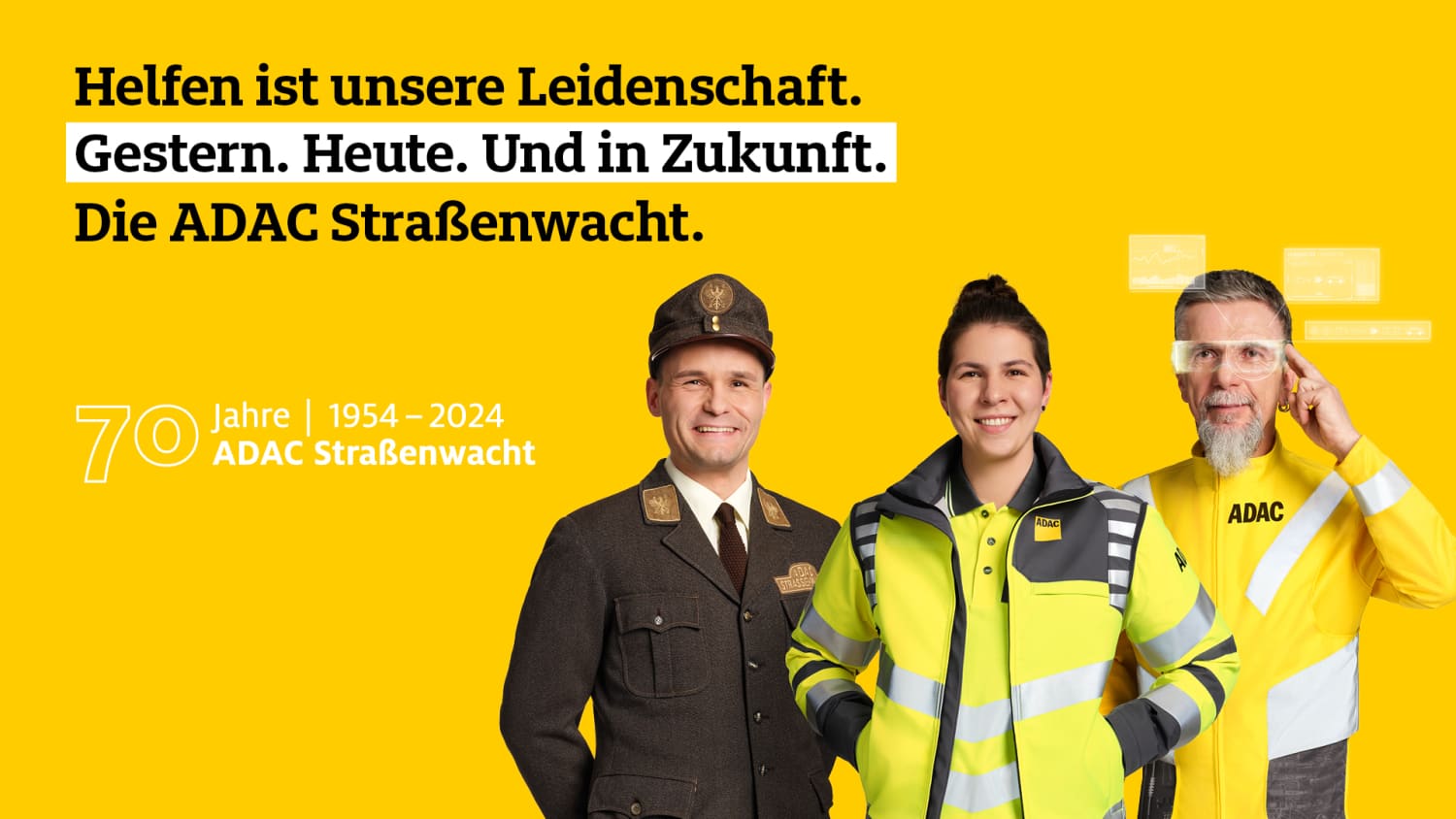 Hintergrundbild für Teams zum Thema 70 Jahre ADAC Strassenwacht