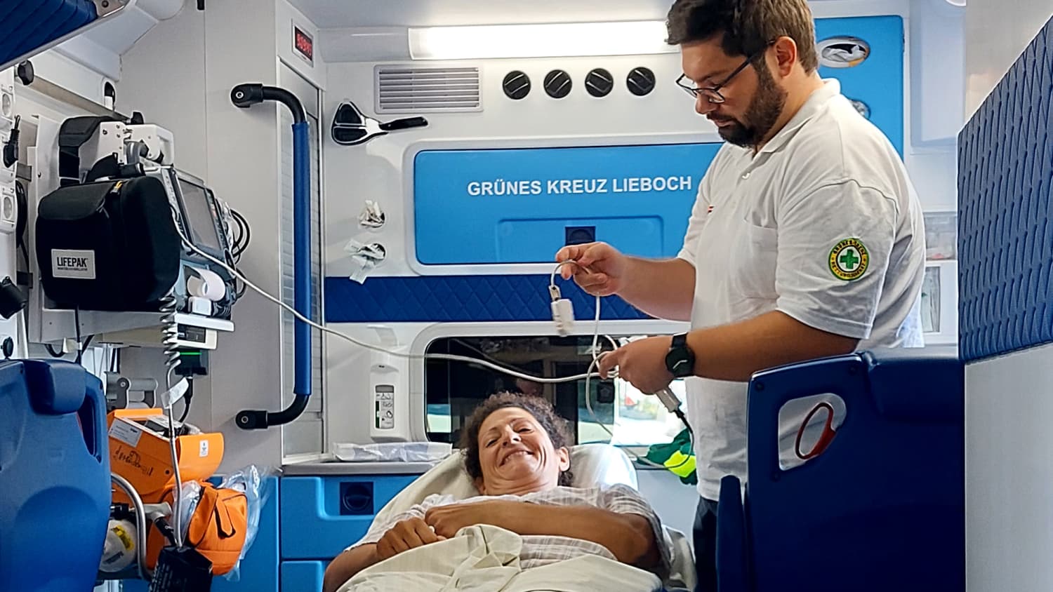 Rückholung eines Mitgliedes nach Blitzschlag mit dem ADAC Ambulanz Service