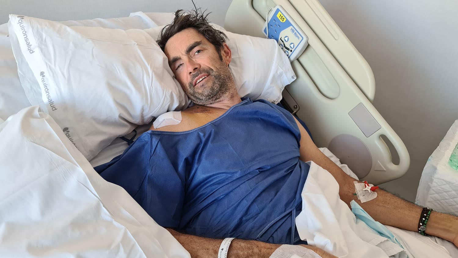 Der Radrennfahrer Marcel Wüst im Krankenhaus