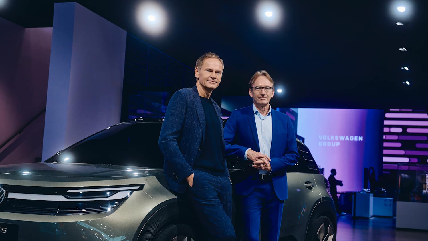 Martin Kunz und Oliver Blume auf der IAA 2025 in München